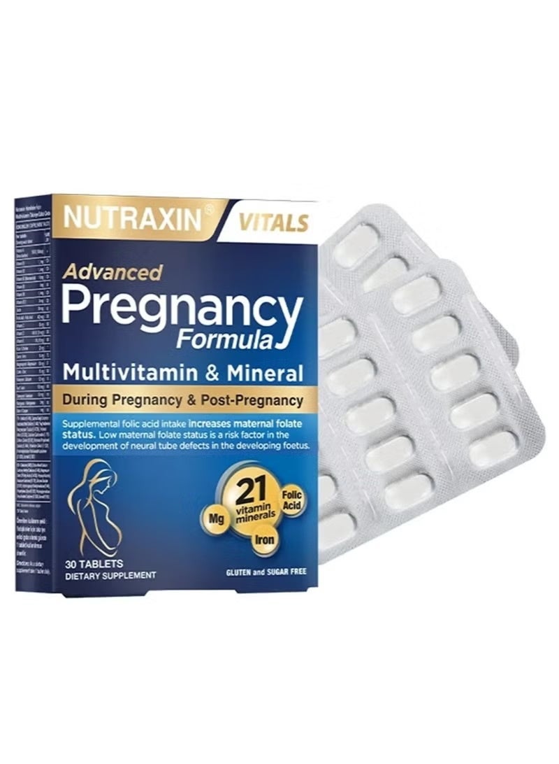 Nutraxin Pregnancy Formula: Essential 21 Vitamins Minerals for Mother & Baby - Image 1